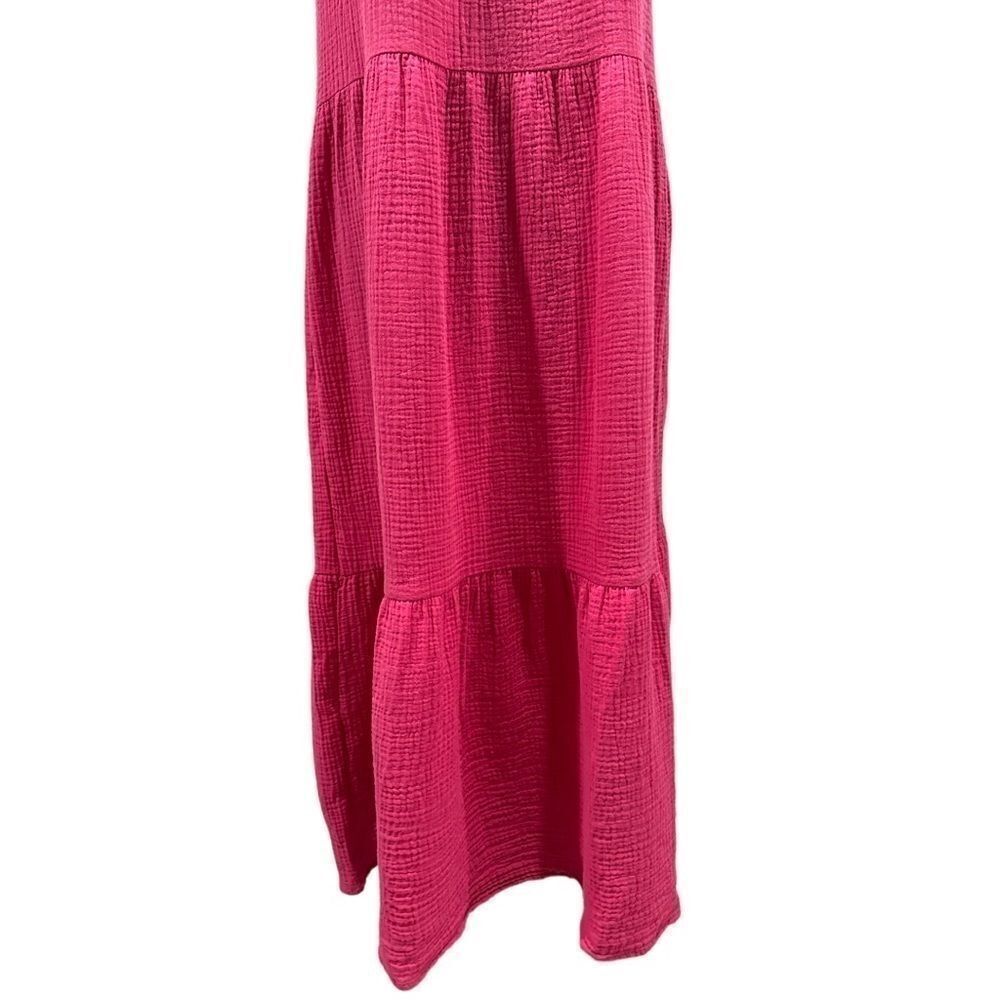 BB Dakota by Steve Madden Arianna Tiered Maxi Dress Raspberry Sz S - Picture 3 of 15